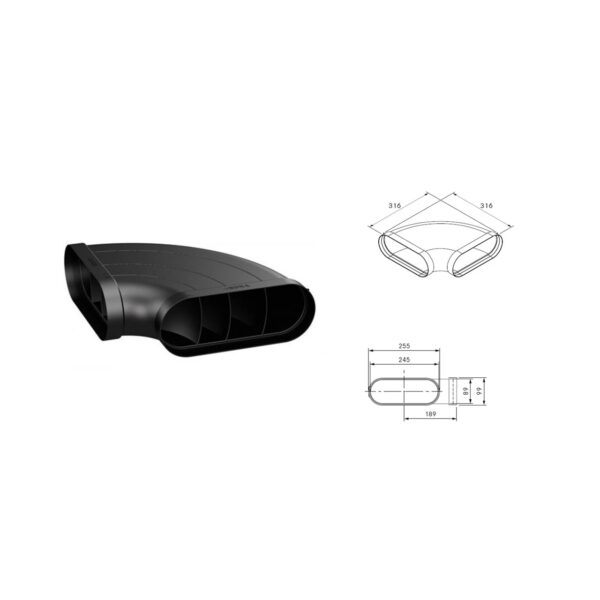 BORA Ecotube EFBH90 ventilatsioonitoru