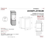 Avintage AVI88PLATINUM integreeritav veinikülmik