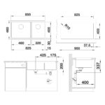 BLANCO SUBLINE 480320-U valamu joonis