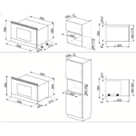 SMEG MP722PO Cortina integreeritav mikrolaineahi