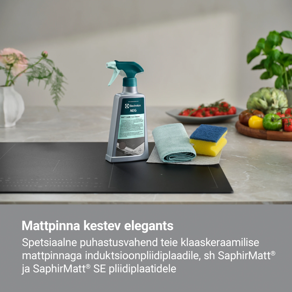 Matt musta pliidiplaadi puhastusvahend Matt Care - Image 2