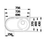 BLANCO OOVALON 700-U köögivalamu - Image 5