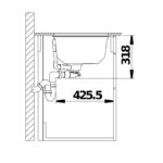 BLANCO OOVALON 700-U köögivalamu - Image 8