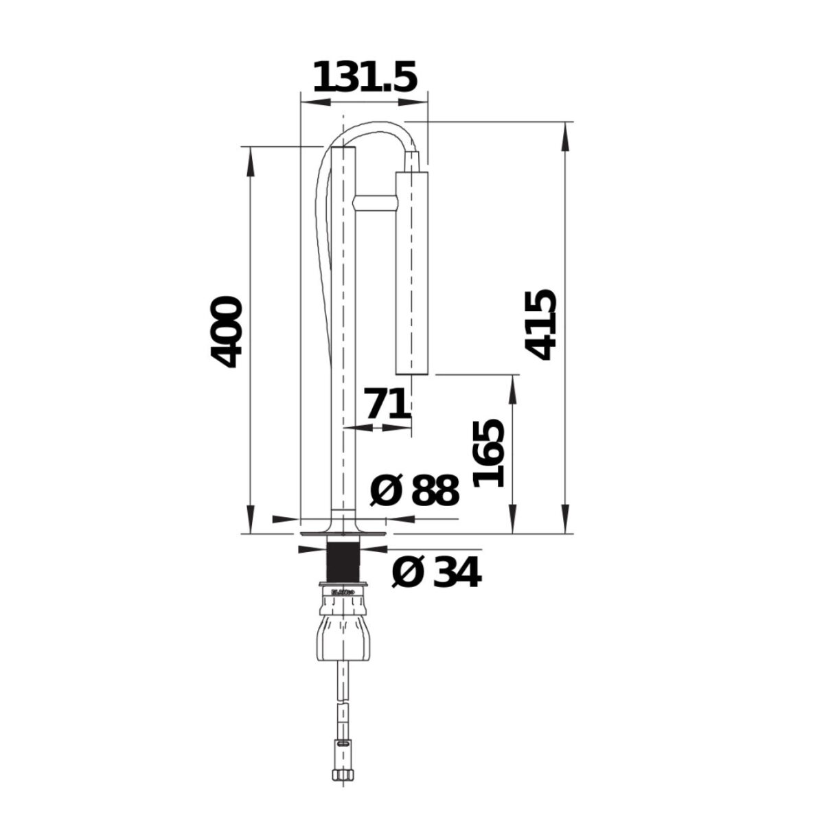Blanco LUNEOO-S köögisegisti joonis