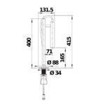 Blanco LUNEOO-S köögisegisti joonis