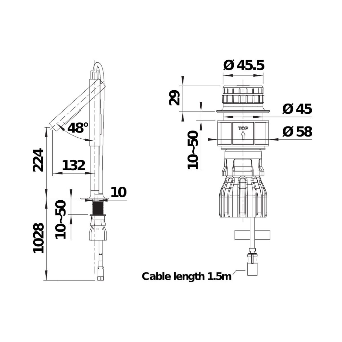 Blanco LUNEOO-S köögisegisti joonis