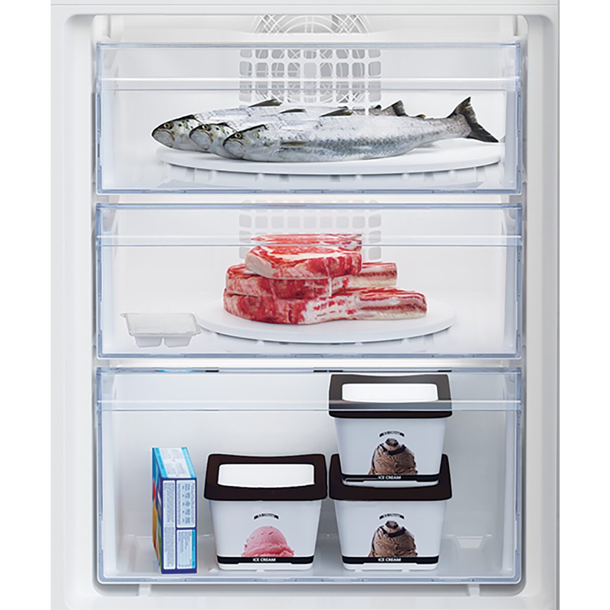 Beko BCHA275K41SN integreeritav külmik-sügavkülmik - Pilt 3