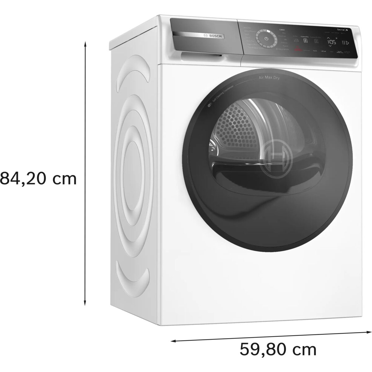 Bosch WRB247D0SN soojuspumbaga trummelkuivati 9kg - Pilt 8